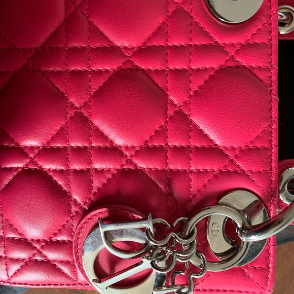 ❌SOLD❌Mini lady Dior lamskin Fusa pink - Picture 6 of 6